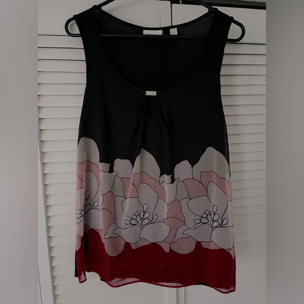 Sleeveless black top